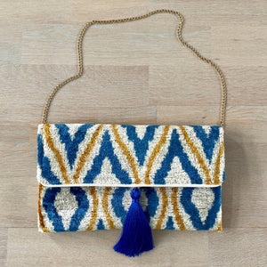 Mila∞Miro by Emelie - Ikat Clutch Bag Ponza: Without chain