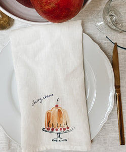 Lobster Lovers & Cherry Cherie - Set of Two Linen Napkins