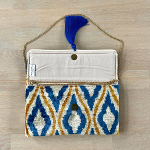 Mila∞Miro by Emelie - Ikat Clutch Bag Ponza: Without chain