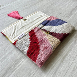 Mila∞Miro by Emelie - Ikat Clutch Bag Esterel: Without chain