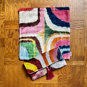 Mila∞Miro by Emelie - Ikat Clutch Bag Esterel: Without chain
