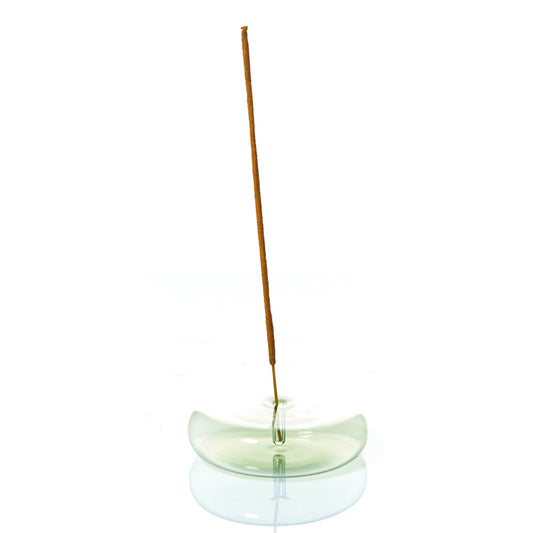 MÆGEN - Dimple - Hand Blown Glass Incense Holder Grey