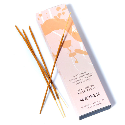 MÆGEN - Incense Sticks - Rose Petal Genuine Indian Masala